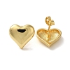 Heart Rack Plating Brass Stud Earrings EJEW-L224-69G-1