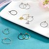 Unicraftale PVD Vacuum Plating 316L Stainless Steel Hoop Earring Findings STAS-UN0012-62-3