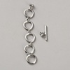 Brass Toggle Clasps KK-WH0110-07P-1