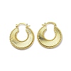 Brass Donut Hoop Earrings for Women EJEW-F296-01G-1