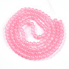 Baking Painted Imitation Jade Glass Round Bead Strands DGLA-Q021-6mm-03-2