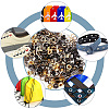 200 Sets 4 Colors Iron Grommet Eyelet Findings SCRA-GF0001-10A-06-4