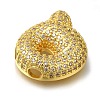 Brass with Cubic Zirconia Pendants KK-Q818-02Q-G-2