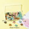 50Pcs Plating Opaque Acrylic Beads MACR-CJ0001-90-10