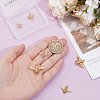 6Pcs 3 Styles Rack Plating Brass Pendants KK-GO0002-34-3