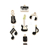 14Pcs 7 Styles Music Theme Alloy Enamel Pendants FIND-FP0002-97-3