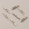 500Pcs Brass Folding Crimp Ends KK-WH0058-08B-P-2