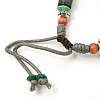 Lava Rock Beads Bracelets BJEW-D263-M-4