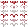 18Pcs 3 Colors Hot Glue & Rhinestone Sequin Patches PATC-FG0002-51-1