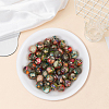 1 Strand Dyed Natural Imperial Jasper Round Beads Strands G-PA0002-57B-7