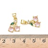 Brass Micro Pave Cubic Zirconia Pendants KK-L243-01G-05-3