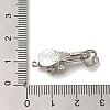 Brass Micro Pave Clear Cubic Zirconia Fold Over Clasps KK-K389-139P-3