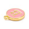 Golden Plated Alloy Enamel Charms ENAM-Q437-14B-2