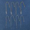 8Pcs 2 Colors Brass Stud Earring Findings KK-FS0001-52-7