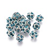 Brass Rhinestone Beads RB-A019-8mm-06S-1