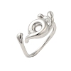 304 Stainless Steel Cuff Rings for Women RJEW-U013-09P-1