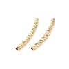 Brass Curved Tube Beads KK-Z118-02G-2
