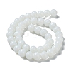 Opaque Solid Color Glass Round Beads Strands GLAA-F032-8mm-01-7