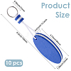 10Pcs Iron Plastic Keychains KEYC-GF0001-27B-2