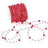 Acrylic Round Beaded Link Chains DIY-MB0007-001B-2
