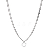 1Pc 304 Stainless Steel Letter Pendant Necklaces NJEW-LP0001-33C-P-1