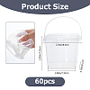 60Pcs PP Gift Boxes Packing Buckets with Lid and Handles AJEW-FH0008-96-2