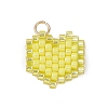 Seed Beads Beaded Charms PALLOY-MZ00359-05-1