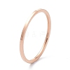 1mm Polished Plain Dome Finger Ring for Girl Women RJEW-C012-02E-RG-3