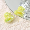 UV Plating Opaque Acrylic Beads OACR-WH0031-23A-1