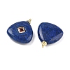 Dyed Natural Sesame Jasper Pendants KK-C251-01C-01-2