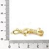 Rack Plating Brass Knot Fold Over Clasps KK-K349-12G-3