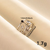 304 Stainless Steel Enamel Cuff Ring HA8093-1-1