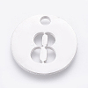 Non-Tarnish 304 Stainless Steel Pendants STAS-F233-08-P-2