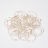 Brass Hoop Earrings X-KK-S327-10KC-2
