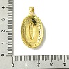 Real 18K Gold Plated Brass Micro Pave Cubic Zirconia Pendants KK-H472-17G-02-3