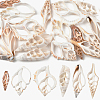 18Pcs 6 Styles Natural Shell Big Pendants BSHE-YW0001-20-1