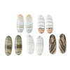 Natural Indian Green Line Jasper Pendants G-Z151-02B-1
