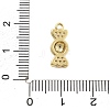 Brass Micro Pave Cubic Zirconia Pendants KK-L228-24G-4