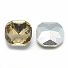 Pointed Back Glass Rhinestone Cabochons RGLA-T032-12x12mm-08-2