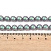 Frosted Glass Pearl Beads Strands GLAA-A044-08A-15-4