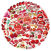 50Pcs Cherry PVC Adhesive Waterproof Stickers Self-Adhesive Stickers PW-WGF9328-01-5