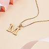 1pc 304 Stainless Steel Letter Pendant Necklaces NJEW-LP0001-38M-G-3