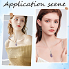 6Pcs 3 Styles 304 Stainless Steel Empty Macrame Pouch Star Moon Pendant Cable Chain Necklace Making NJEW-SC0001-87-5