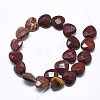 Natural Red Rainbow Jasper Beads Strands G-S357-E01-02-2