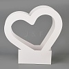 Valentine's Day Heart Shaped Paper Flower Storage Gift Boxes CON-WH0095-82-1