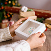 30Pcs Square Kraft Paper Visible Window Storage Mailer Boxes DIY-DC0004-32-5
