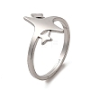 304 Stainless Steel Adjustable Ring RJEW-Z015-05P-3