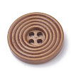 4-Hole Wooden Buttons WOOD-S040-36-2