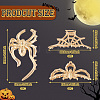 3Pcs 3 Style Halloween Alloy Claw Hair Clips for Women Girls AJEW-TA0001-91-3