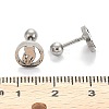 201 Stainless Steel Earlobe Plugs for Mother's Day EJEW-R147-32-4